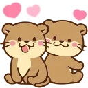 Эмодзи  Love Otters ❤️