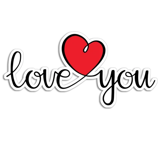 Стикер Love You  ❤️