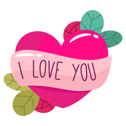 Telegram stiker «Love You» ❤️