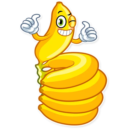 Telegram Sticker «Lovely Banana» 