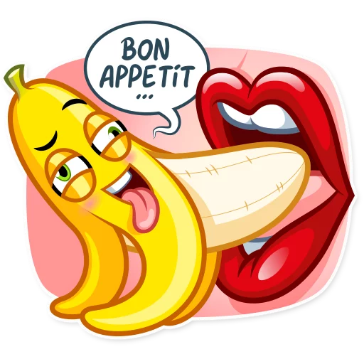 Telegram Sticker «Lovely Banana» 