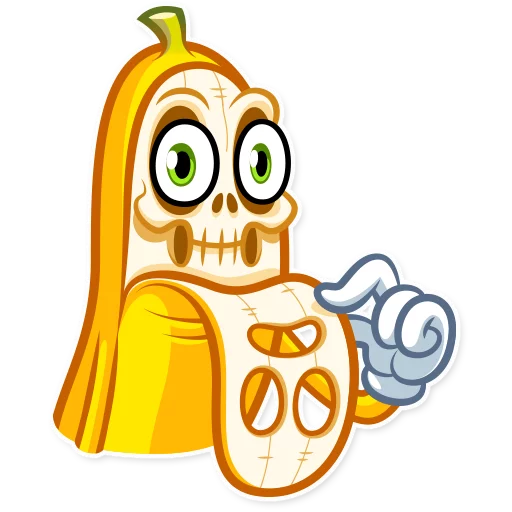 Lovely Banana sticker 💀