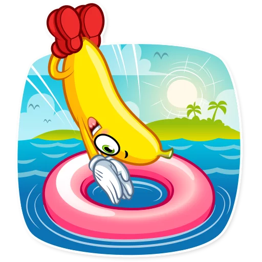 Эмодзи Lovely Banana 🏖