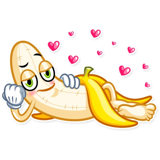 Lovely Banana emoji 😘