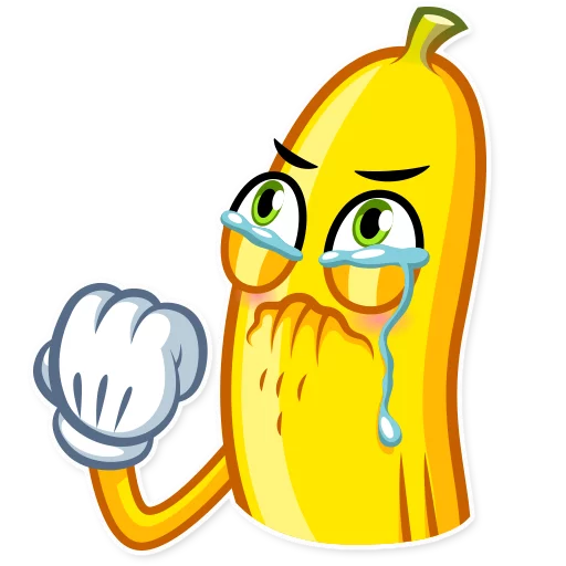 Lovely Banana emoji 😢