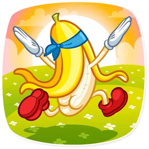 Telegram stiker «Lovely Banana» 