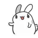 Lovely Rabbit emoji 🤨