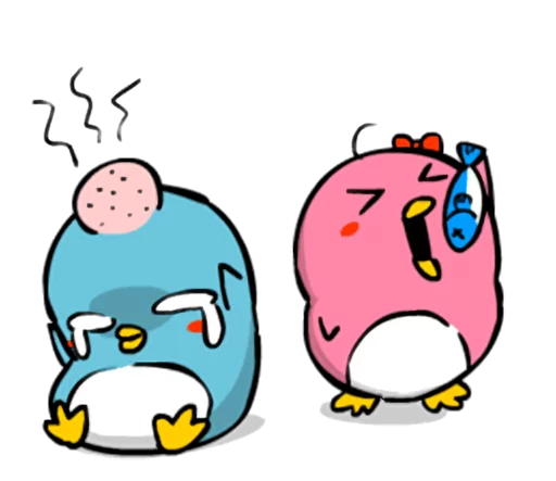 Telegram stiker «Lovely couple penguins - 'ALPENG' Ver 2» 😖