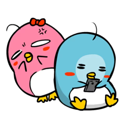 Емодзі Lovely couple penguins - 'ALPENG' Ver 2 😤
