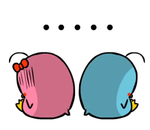 Lovely couple penguins - 'ALPENG' Ver 2 emoji 😔