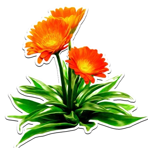 Telegram stiker «Flowers» 🌸