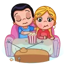 Lover couple emoji 🍿