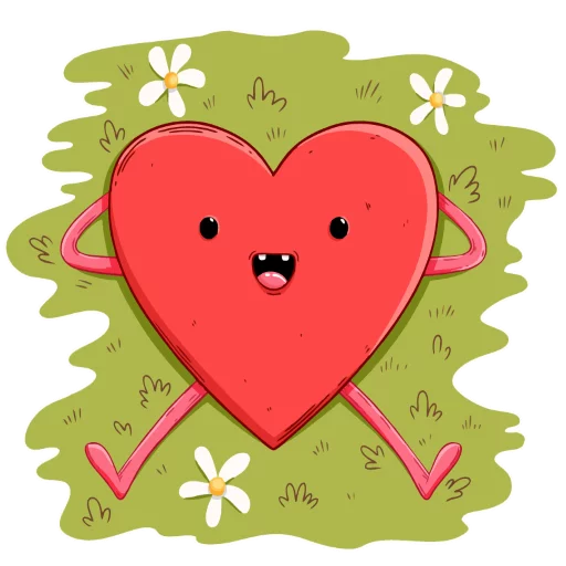 Стикер Telegram «Loving heart» ❤