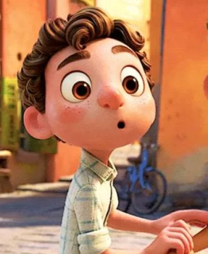 Telegram stiker «Luca (Pixar)» 😱