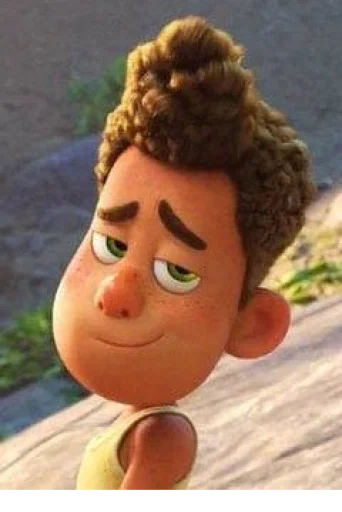 Luca (Pixar) emoji 😏