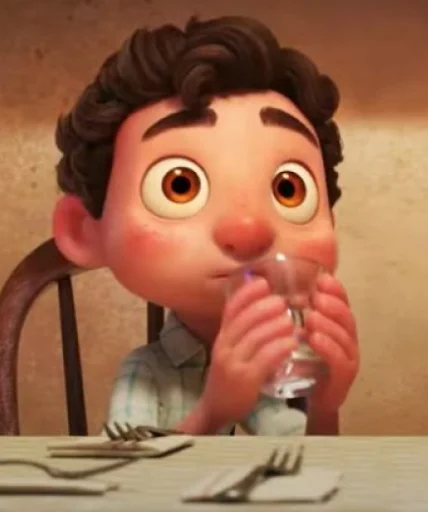 Luca (Pixar) emoji 😳
