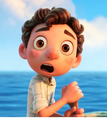 Luca (Pixar) emoji 😨