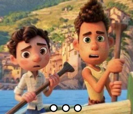 Luca (Pixar) emoji 😰