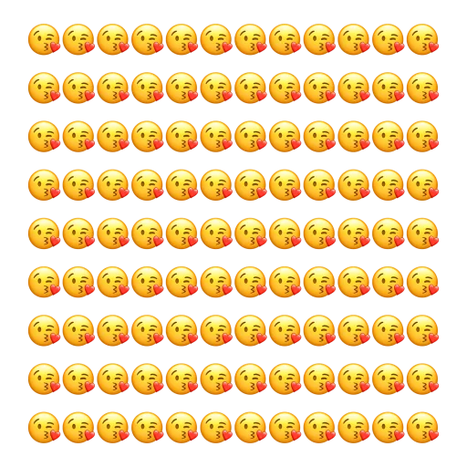 Emoji sticker 😘