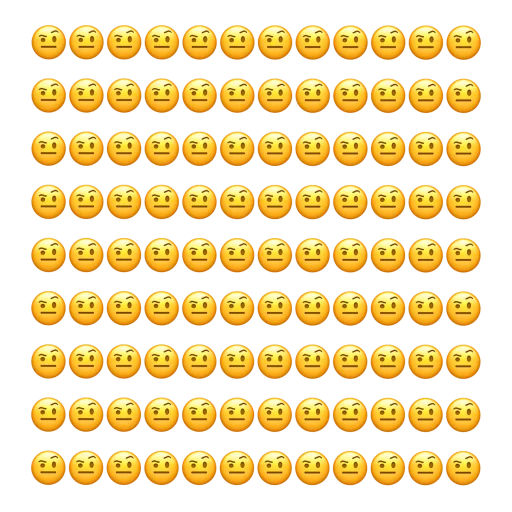 Стикер Emoji 🤨