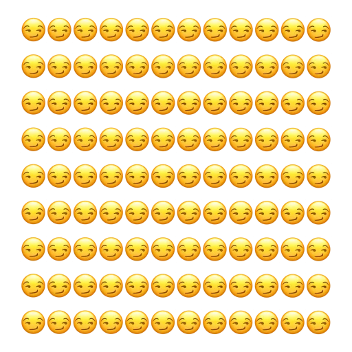 Стикер Emoji 😏