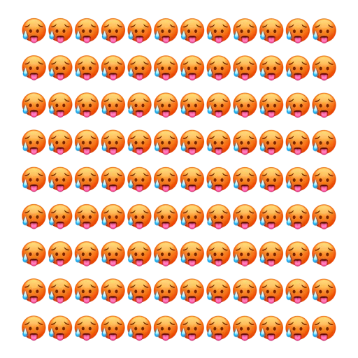 Telegram Sticker «Emoji» 🥵
