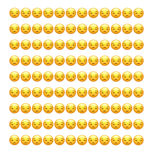 Стикер Emoji 😒