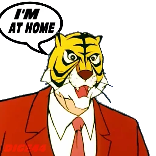 Telegram Sticker «Tiger Man» 🏚