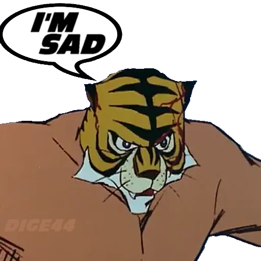 Tiger Man emoji 😥
