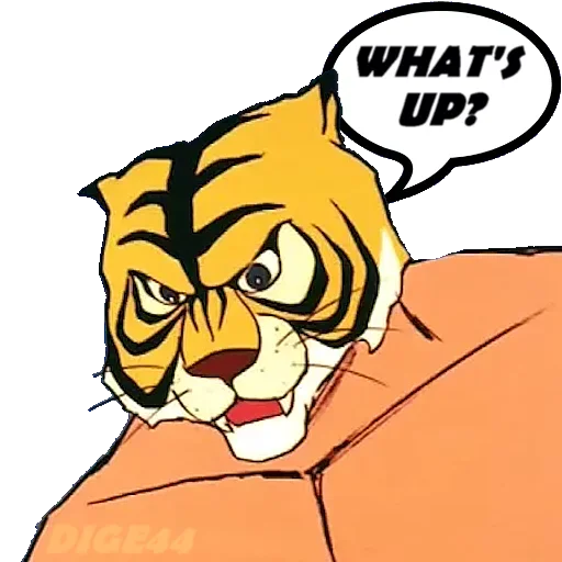 Telegram stiker «Tiger Man» 😶