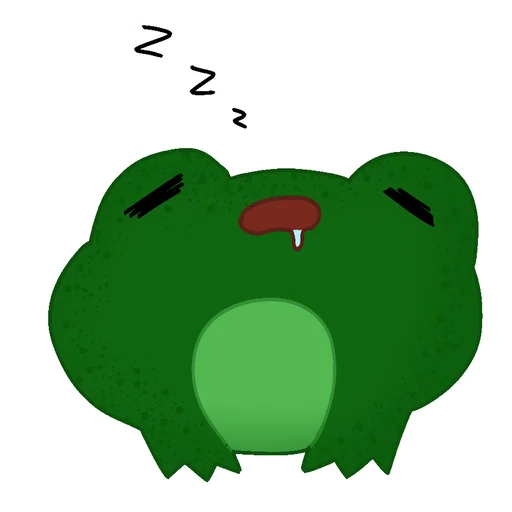 Лягушка 🐸 emoji 😴