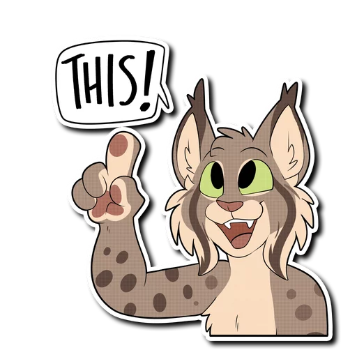 Lynx emoji ☝️