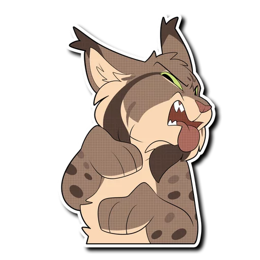 Telegram Sticker «Lynx» 😨