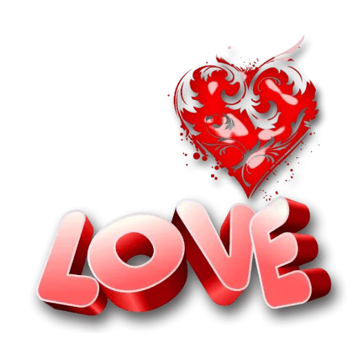 Стикер Telegram «love» ❤️