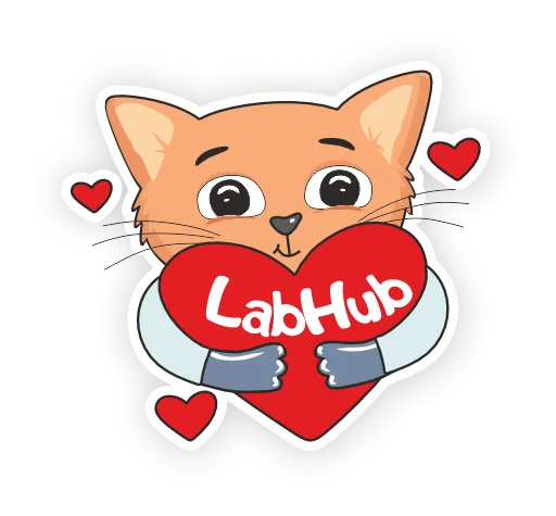 Стікер Telegram «LabHub» 💓