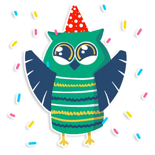 learnoff-owl emoji 🎊