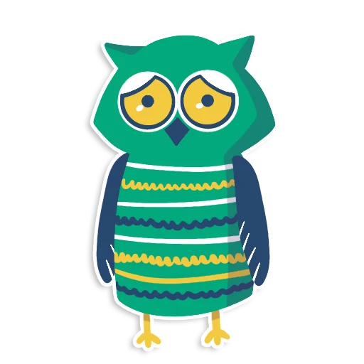 learnoff-owl stiker 😩