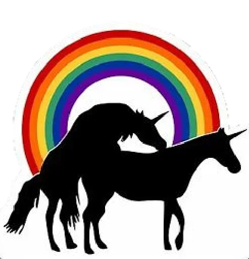Стикер Telegram «LGBT» 🦄