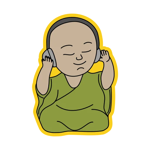 Емодзі little buddha 🙏 🎵