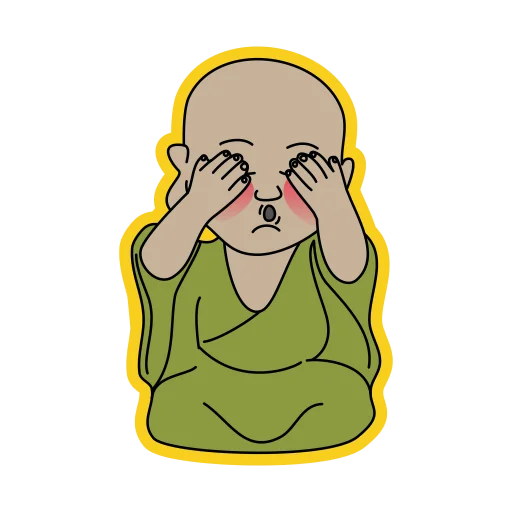 little buddha 🙏 sticker 😱