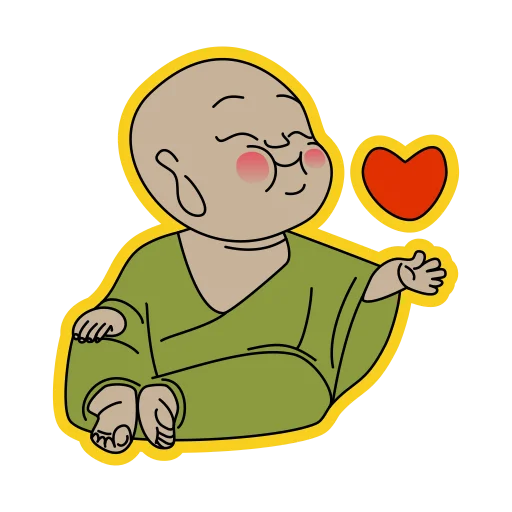 little buddha 🙏 sticker ❤️