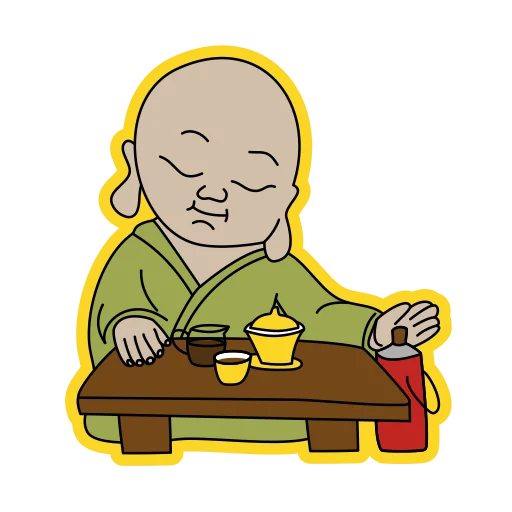 little buddha 🙏 sticker 🍵
