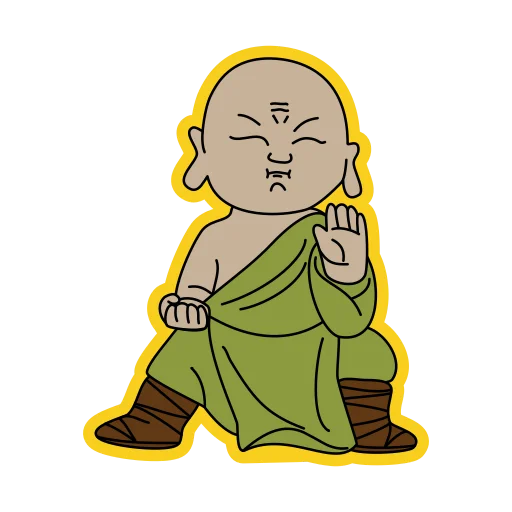 little buddha 🙏 emoji ✊
