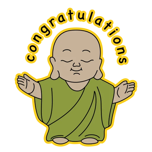 little buddha 🙏 emoji 🥳