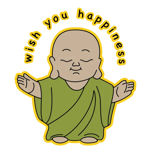 little buddha 🙏 sticker 😇