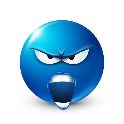 синий челик emoji 😠