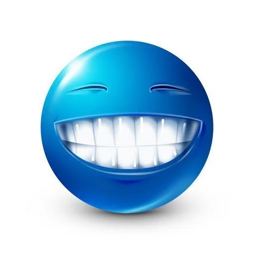 синий челик emoji 😁