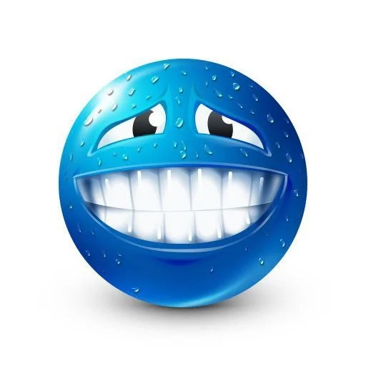 синий челик emoji 😓