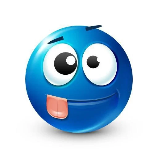 синий челик emoji 😜