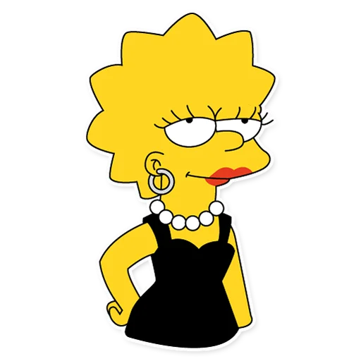 Telegram Sticker «Lisa Simpson» 💄
